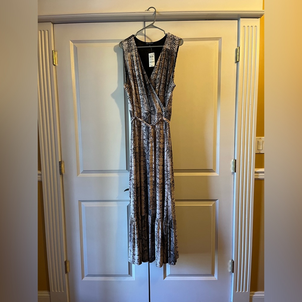 Snake Print Maxi Dress